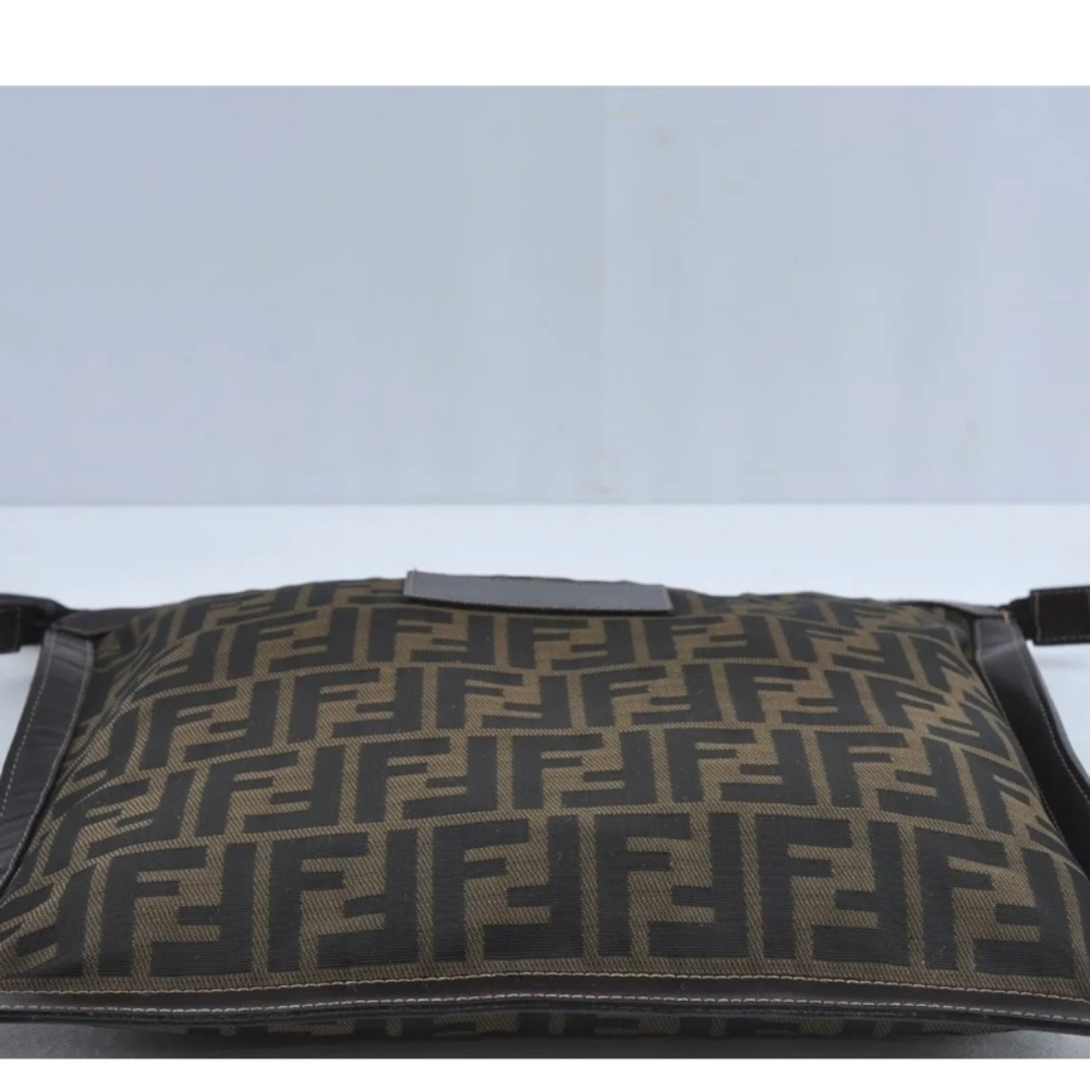 Authentic FENDI Zucca Clutch Nylon &  Leather clutch - Picture 3 of 9